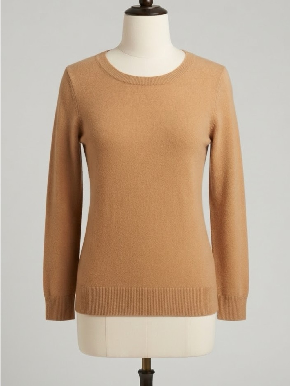 J. Crew Scoopneck Sweater in Camel Brown